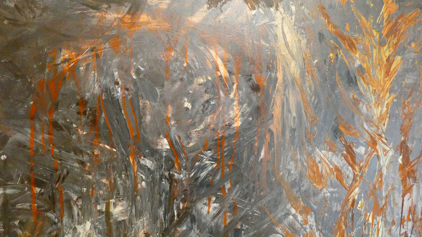 Art "Loki" by DFB Original Abstract Acrylic Painting on 36x48x0.75in Canvas